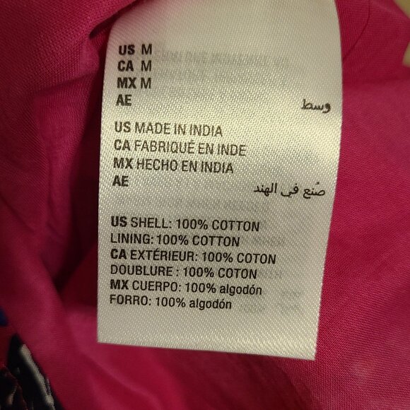 Women's Cotton Surplice-Neck 3/4-Sleeve Midi Dress - Picture 6 of 7